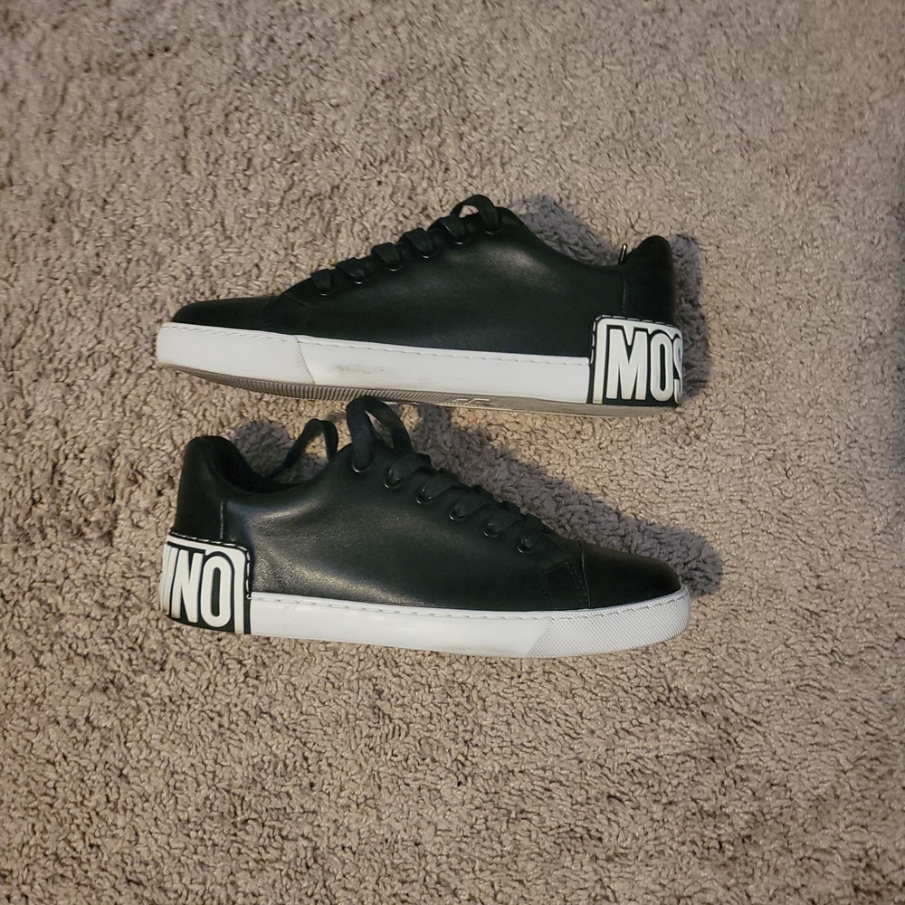 Moschino Black and White Sneakers